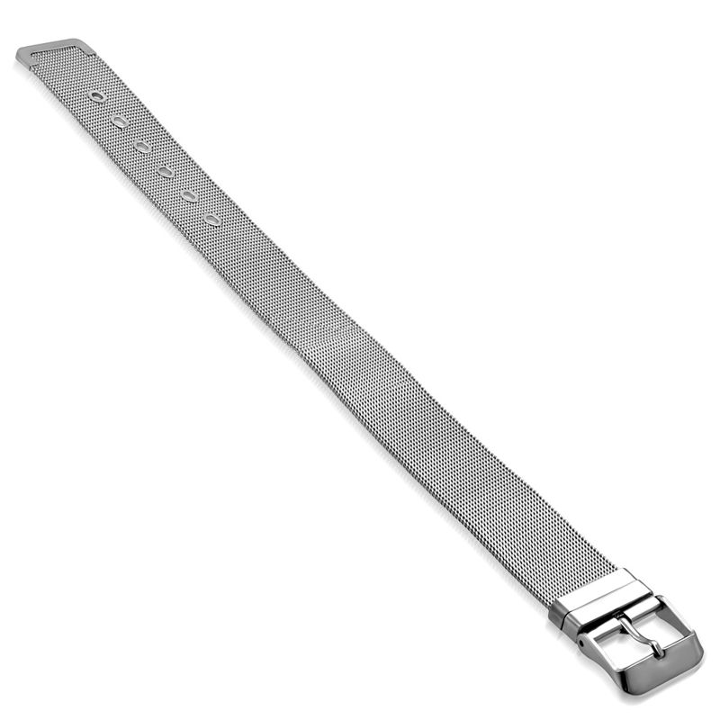 Stainless Steel Mesh Strap Buckle Bracelet - TBA017
